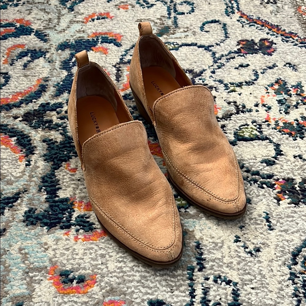 Lucky Brand Tan Women’s Cut Out Booties